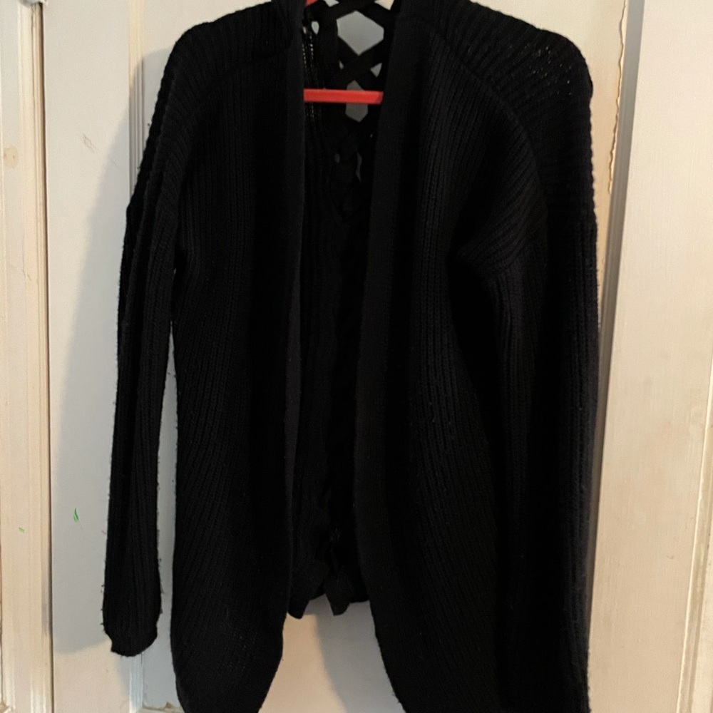 Black Braided Cardigan 🖤